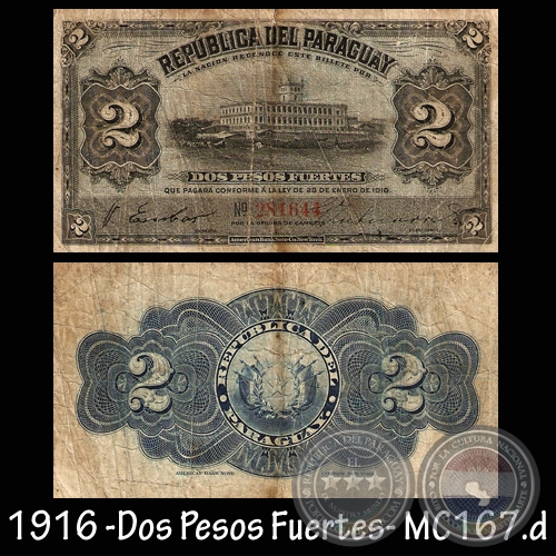 DOS PESOS FUERTES - FIRMA: VICTORIANO ESCOBAR – GERÓNIMO ZUBIZARRETA